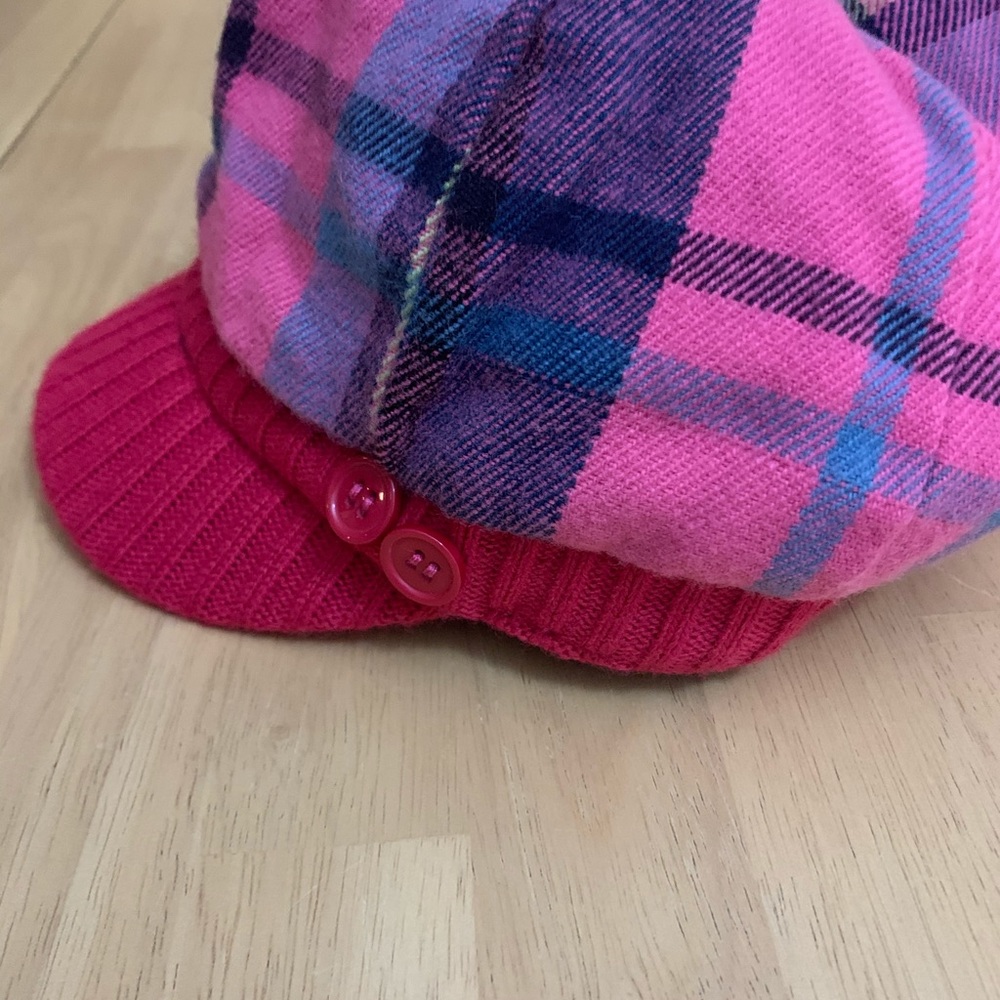📦 Pink plaid hat - Picture 2 of 2